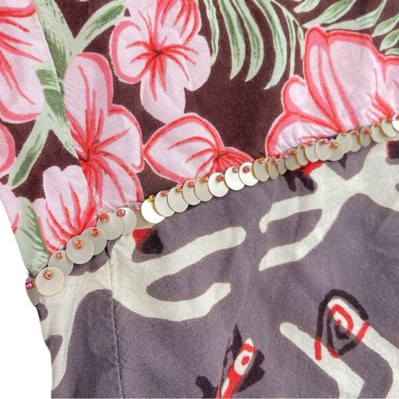 Soft Surroundings Floral Island Capri Pants Petite Medium‎ - Picture 3 of 6